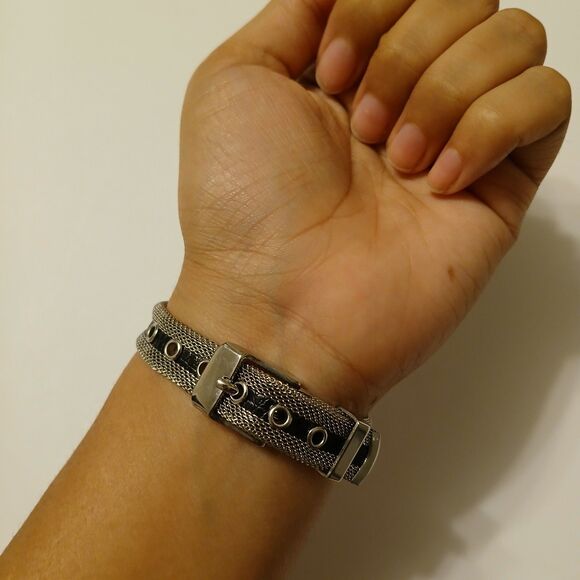 Ladies Vernier by 7 West Women's Silver Tone Quartz Mesh Fashion Watch - Picture 5 of 13